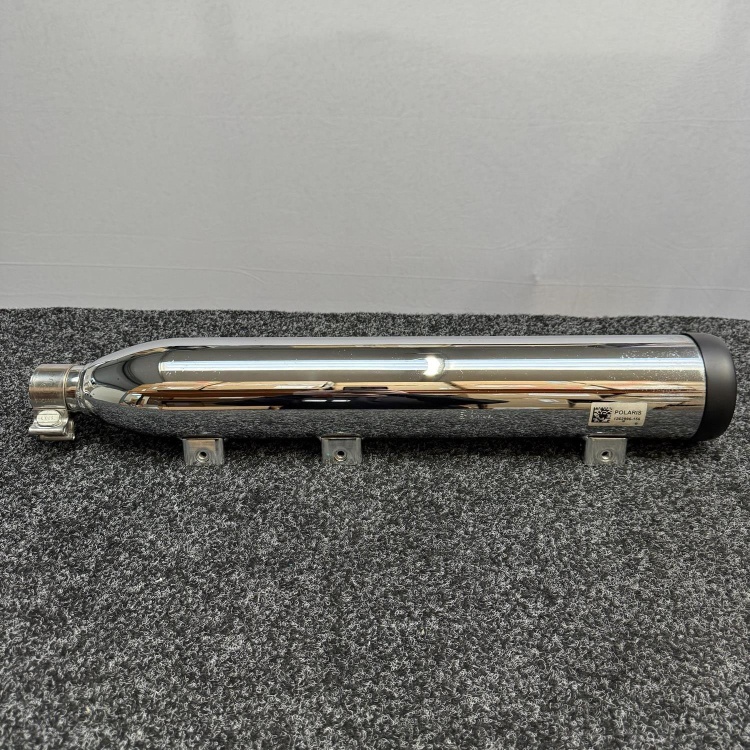 Indian Scout Upper Chrome Silencer with Black Tip